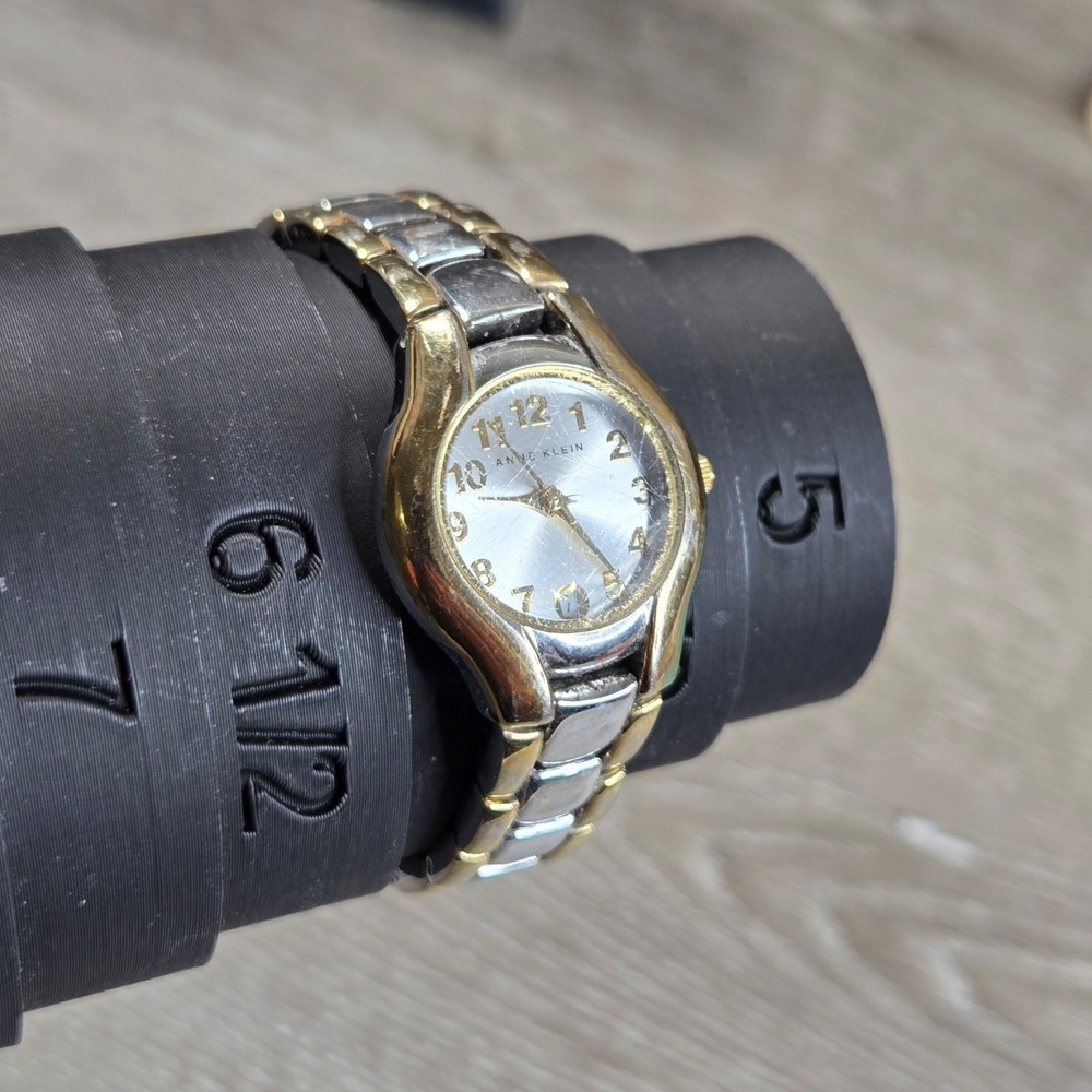 Anne Klein Women's Two Tone Watch 10/6777 Date Window Working Bracelet Silver 6